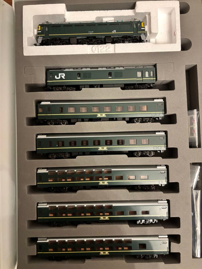 TOMIX 24系25形トワイライトエクスプレス専用常点灯室内灯 10両フル編成