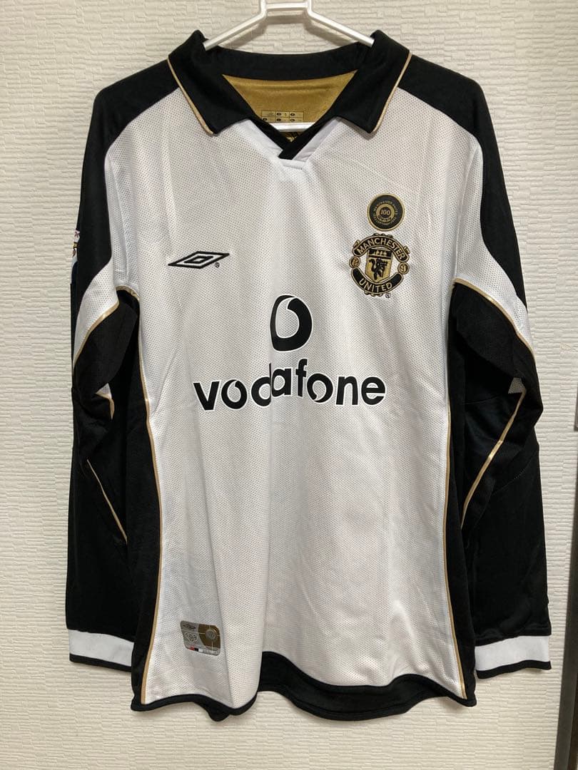 レア商品！02-03マンチェスターユナイテッド100周年 ベッカム ユニフォーム