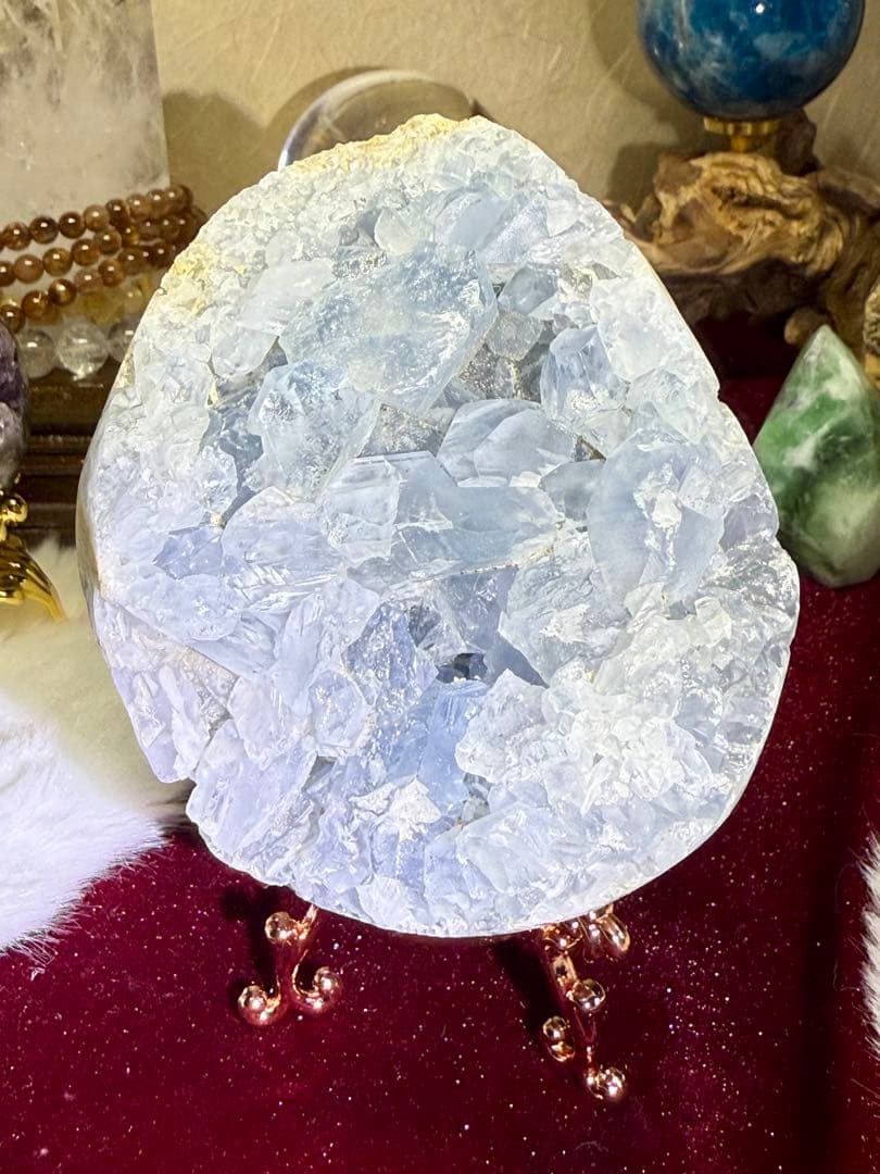 セレスタイト台座セット Select by Amulet〜天然石〜