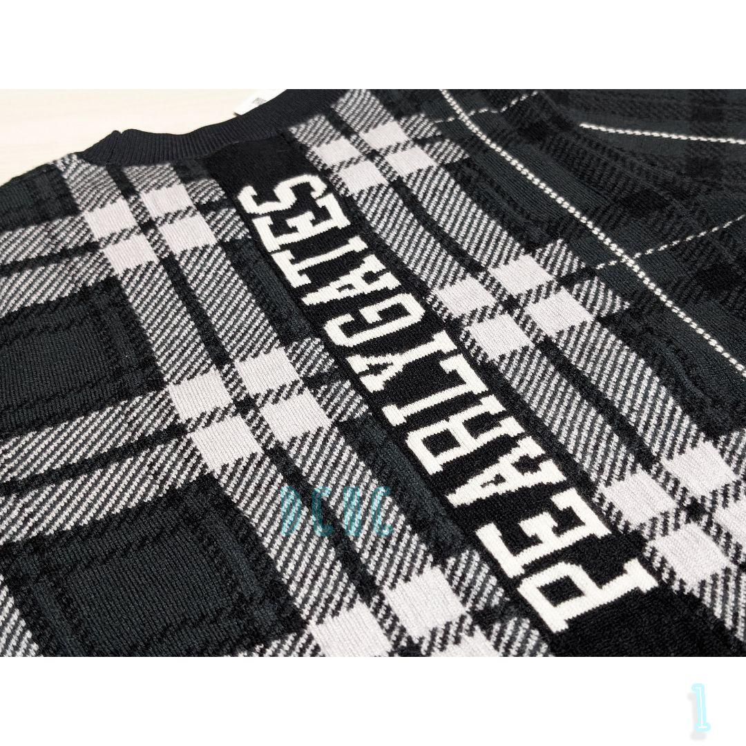 新品【サイズ1】【モノトーン】パーリーゲイツ ニットワンピース ゴルフ