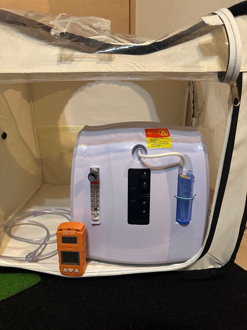 ペット用　酸素発生器　 MAF mini1.0 酸素室　酸素濃度計　セット