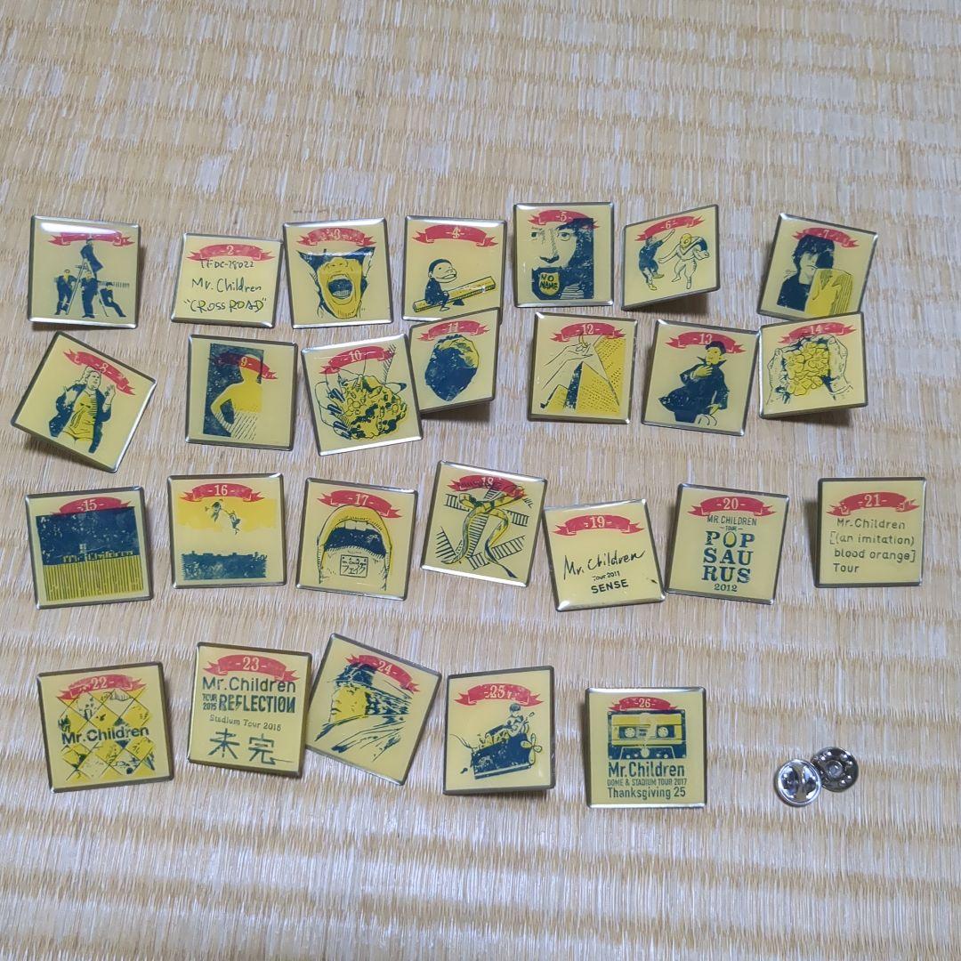 Mr.Children グッズ　コンプリート　ピンバッジ　コンプ　ジャケット