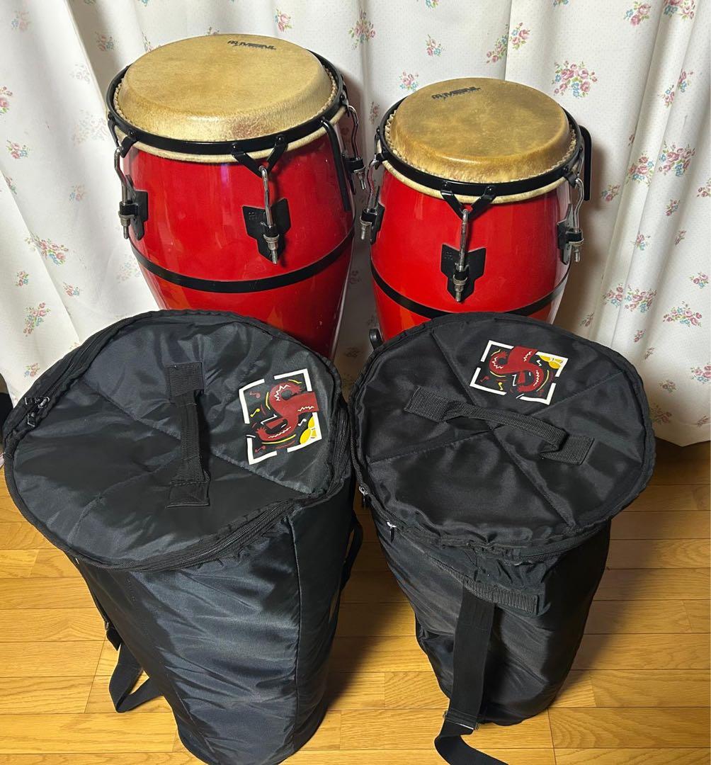 MEINL コンガ 2台 セット レッド