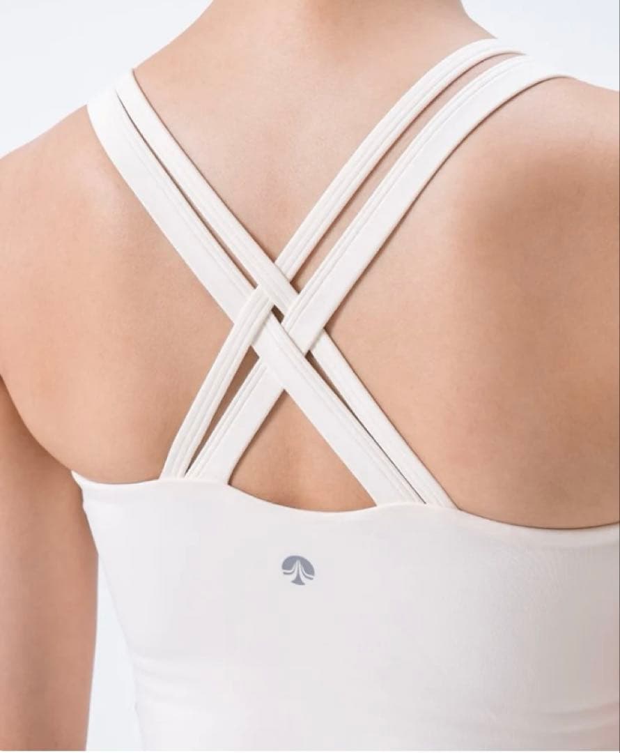 SUKALAツインバッククロスブラトップ& バックツイストメッシュタンクトップ