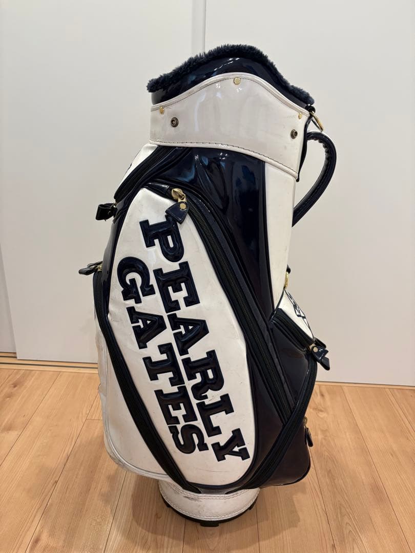 【値下げしました】 パーリーゲイツ　キャディバッグ ホワイト/ネイビー
