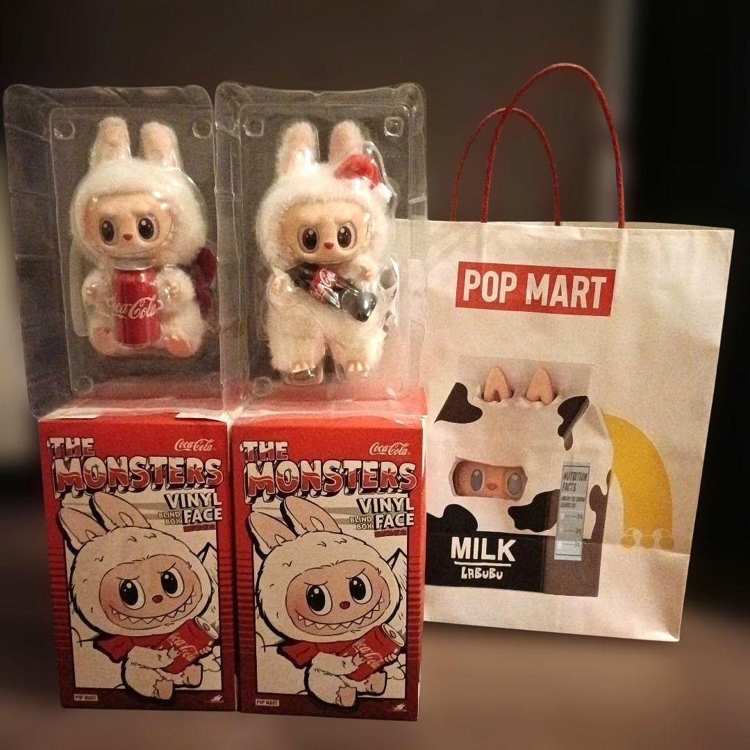 新品　ポップマート　コカ・コーラ ぬいぐるみ 2体セット　ラブブ