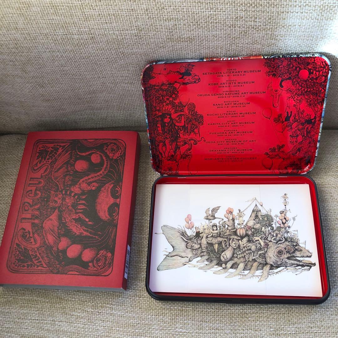 新品☆ヒグチユウコ　サーカス展　オリジナルポストカード(12枚)＋缶ケースセット