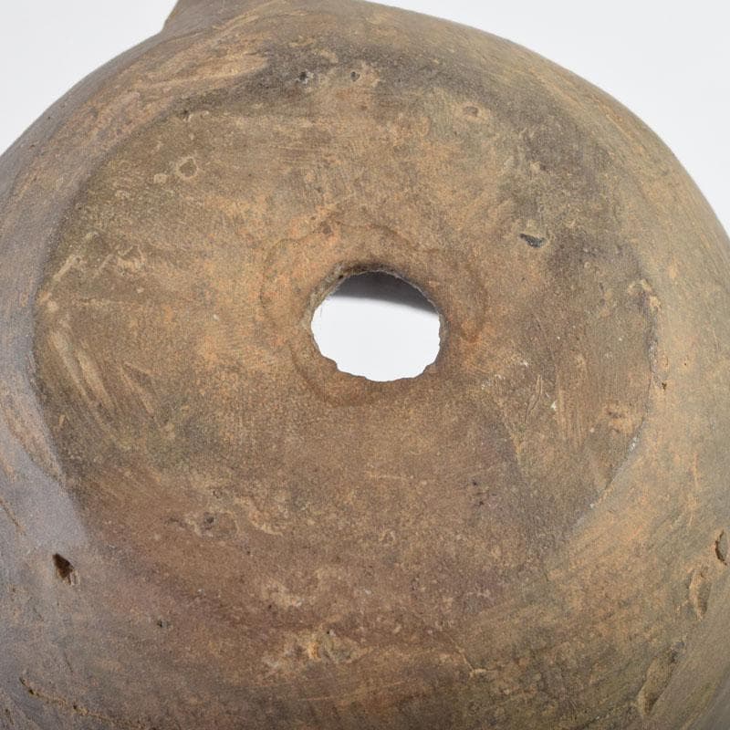 朝鮮美術　須恵器　新羅土器　新羅無細土　持ち手付壷　V　8924