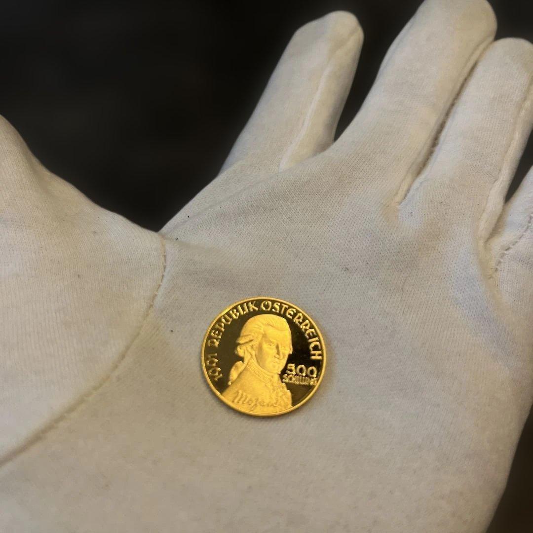 モーツァルト没後200年記念 金貨 8g K24