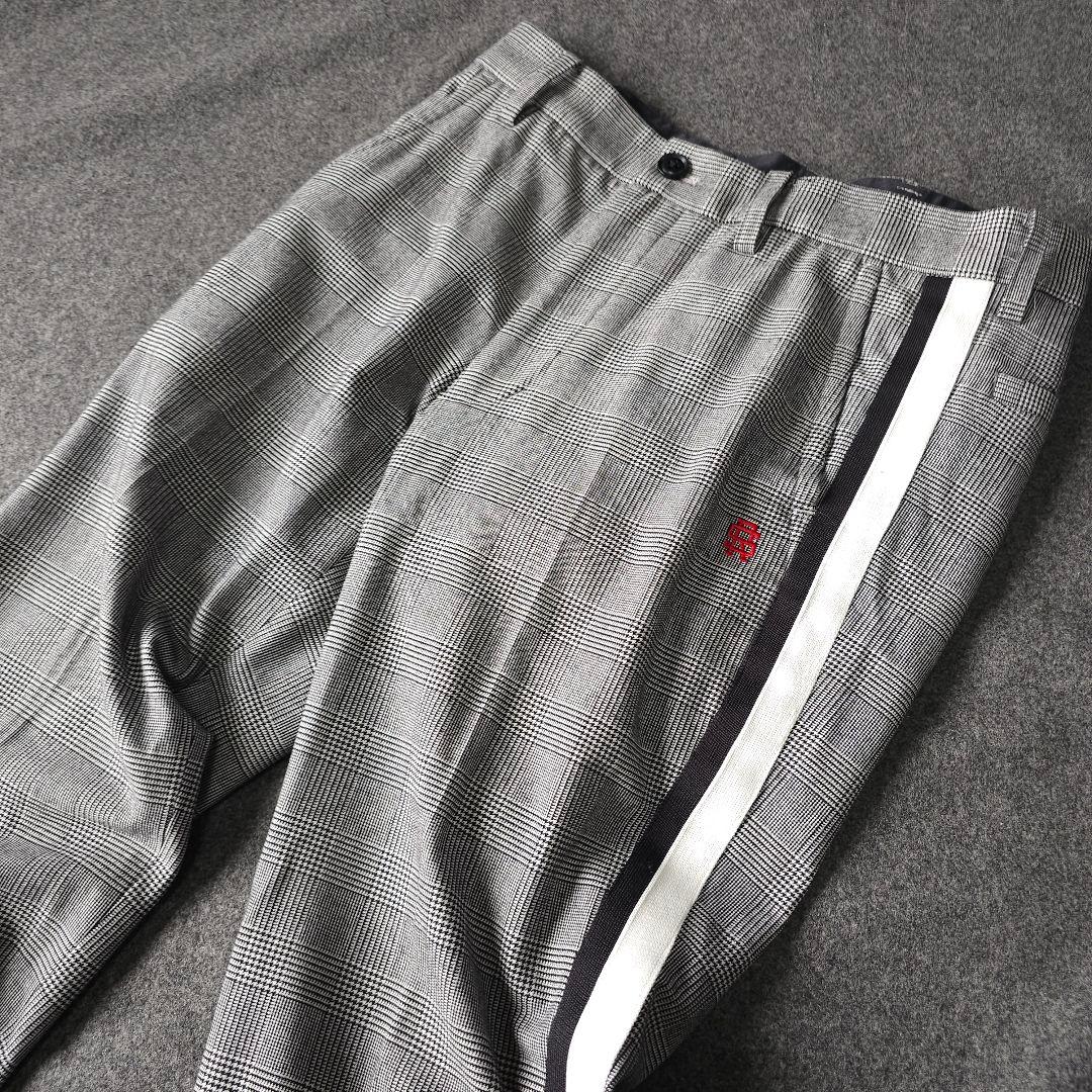 【ラフアンドスウェル】サイドライン×グレンチェック総柄 ゴルフパンツS