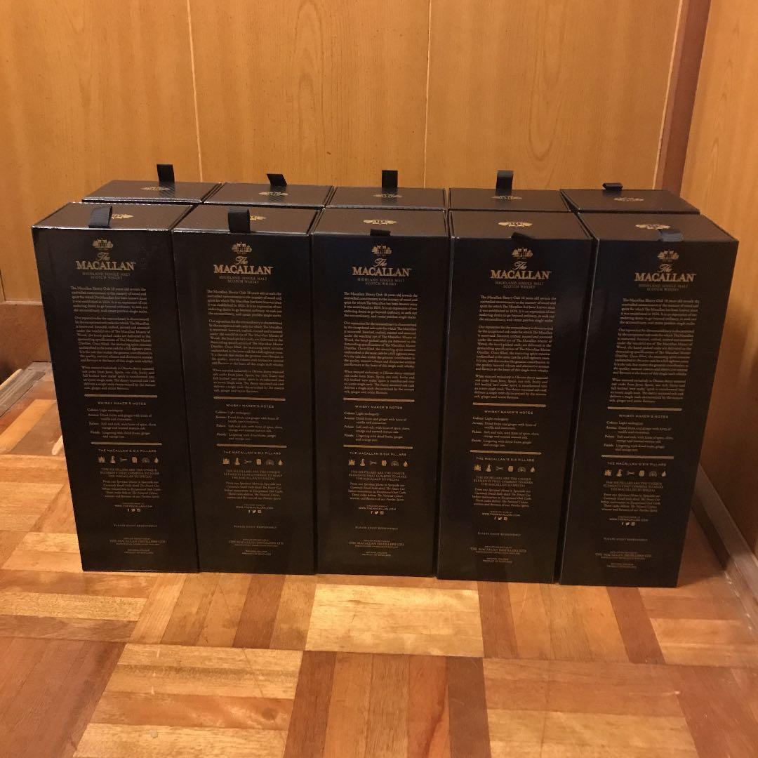 【人気商品❣️】マッカラン18/化粧箱×10箱【送料込み❣️】