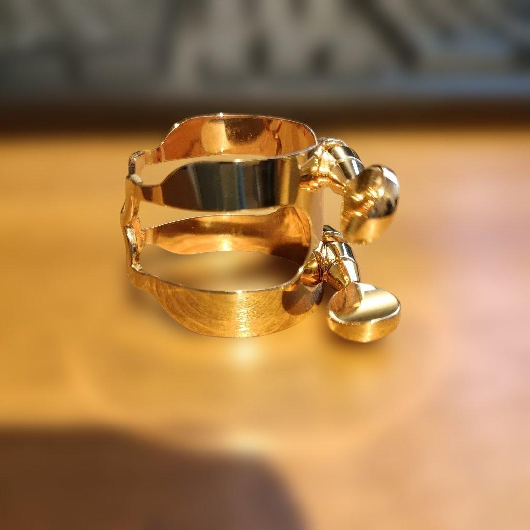 ハリソン ハーツ クラリネットリガチャー 金メッキ