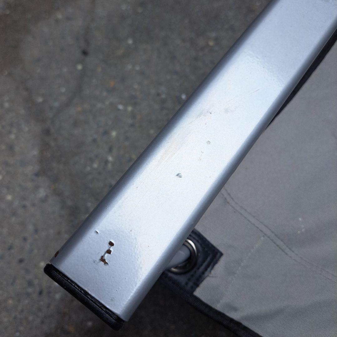 LOGOS アウトドアチェアセット グレー テーブル付き