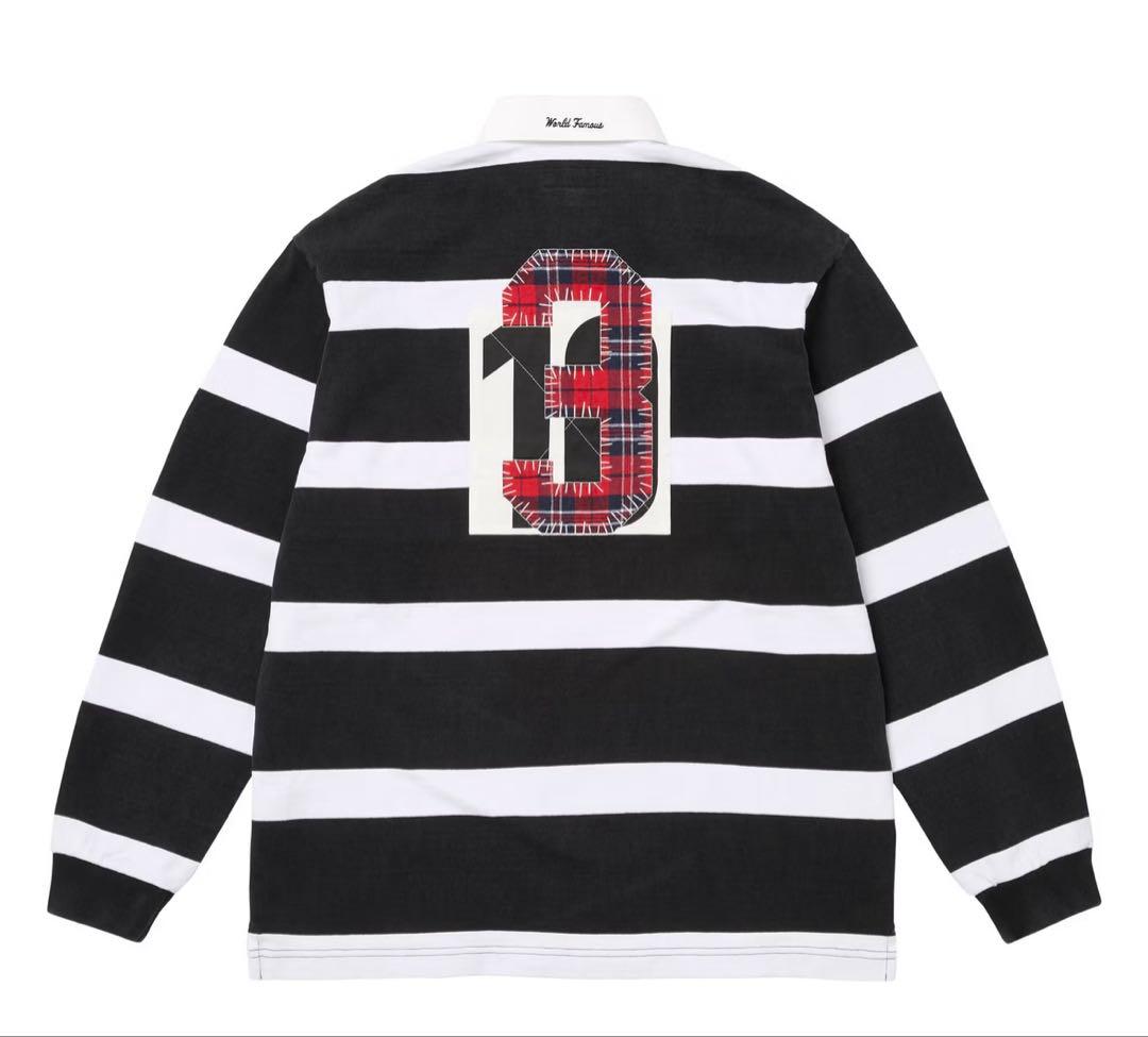 ウェア Supreme Stripe Rugby Black