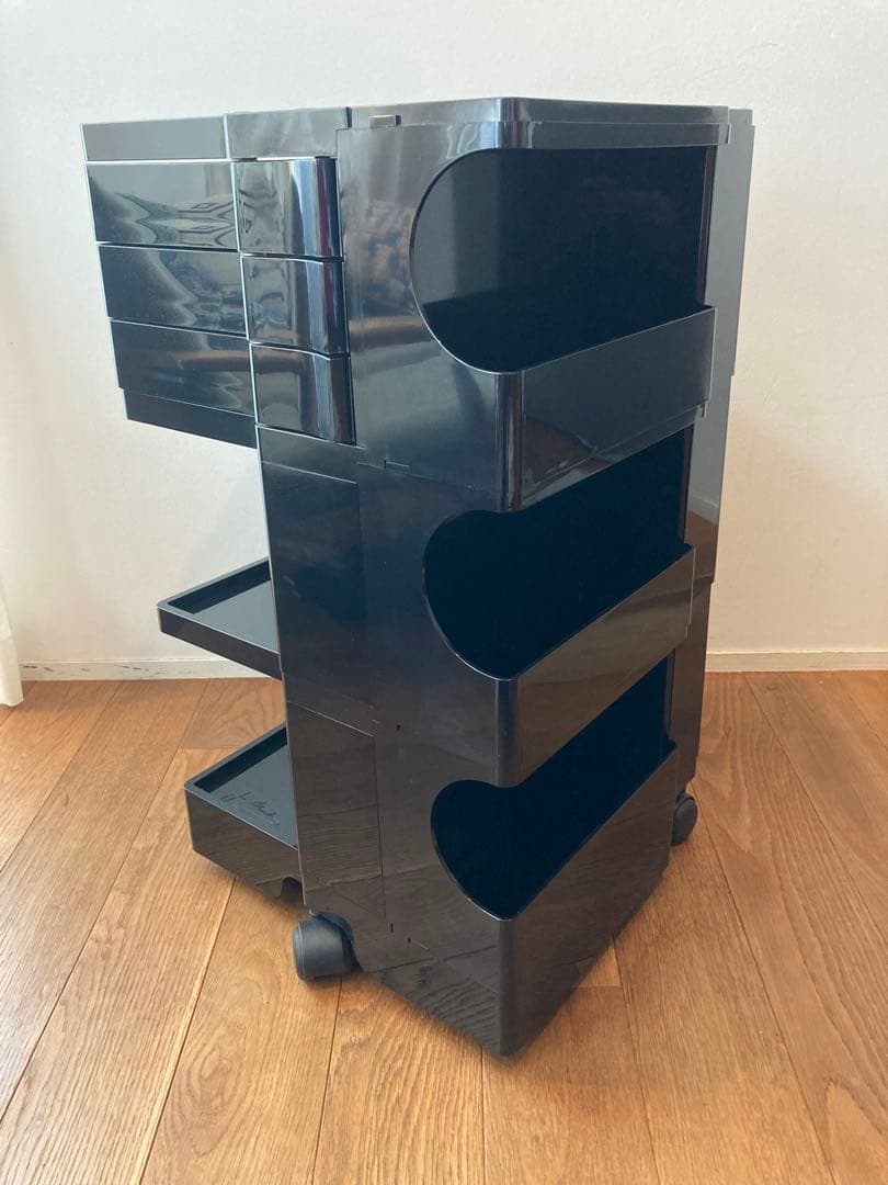 B-LINE ボビーワゴン 3段3トレイ ブラック