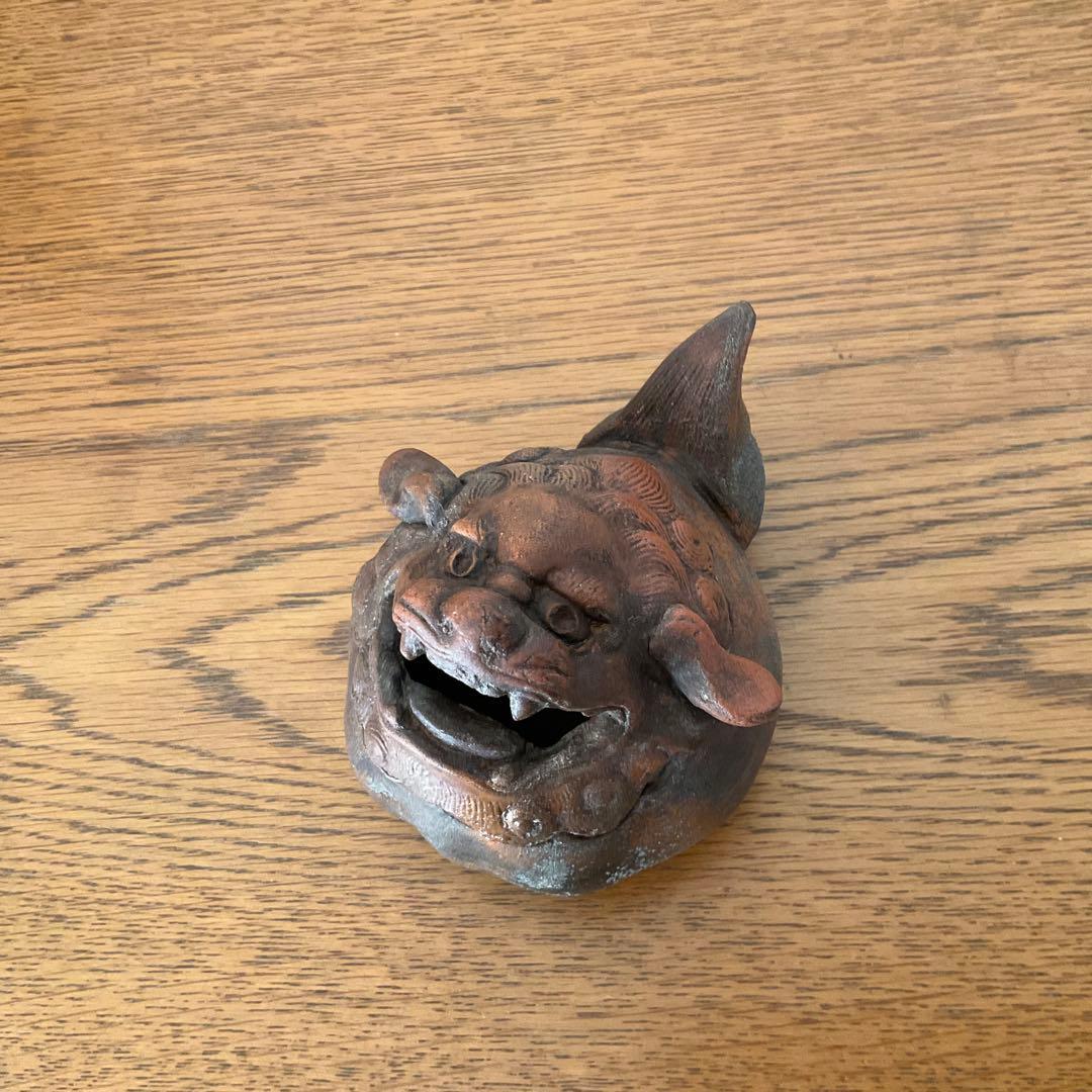 備前焼　獅子香炉　片手にのる香炉