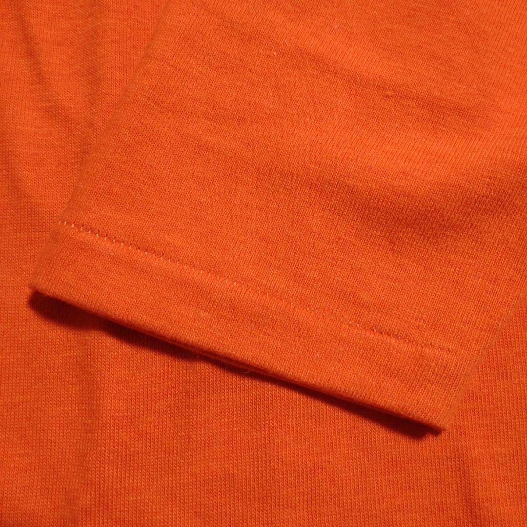 Russell Athletic 金タグ フットボールTシャツ オレンジ