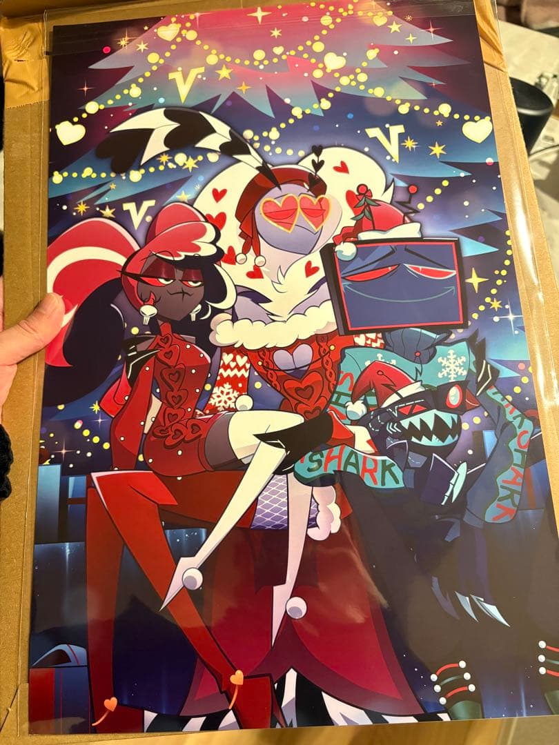 ハズビンホテル　公式クリスマス限定ポスター　VEES