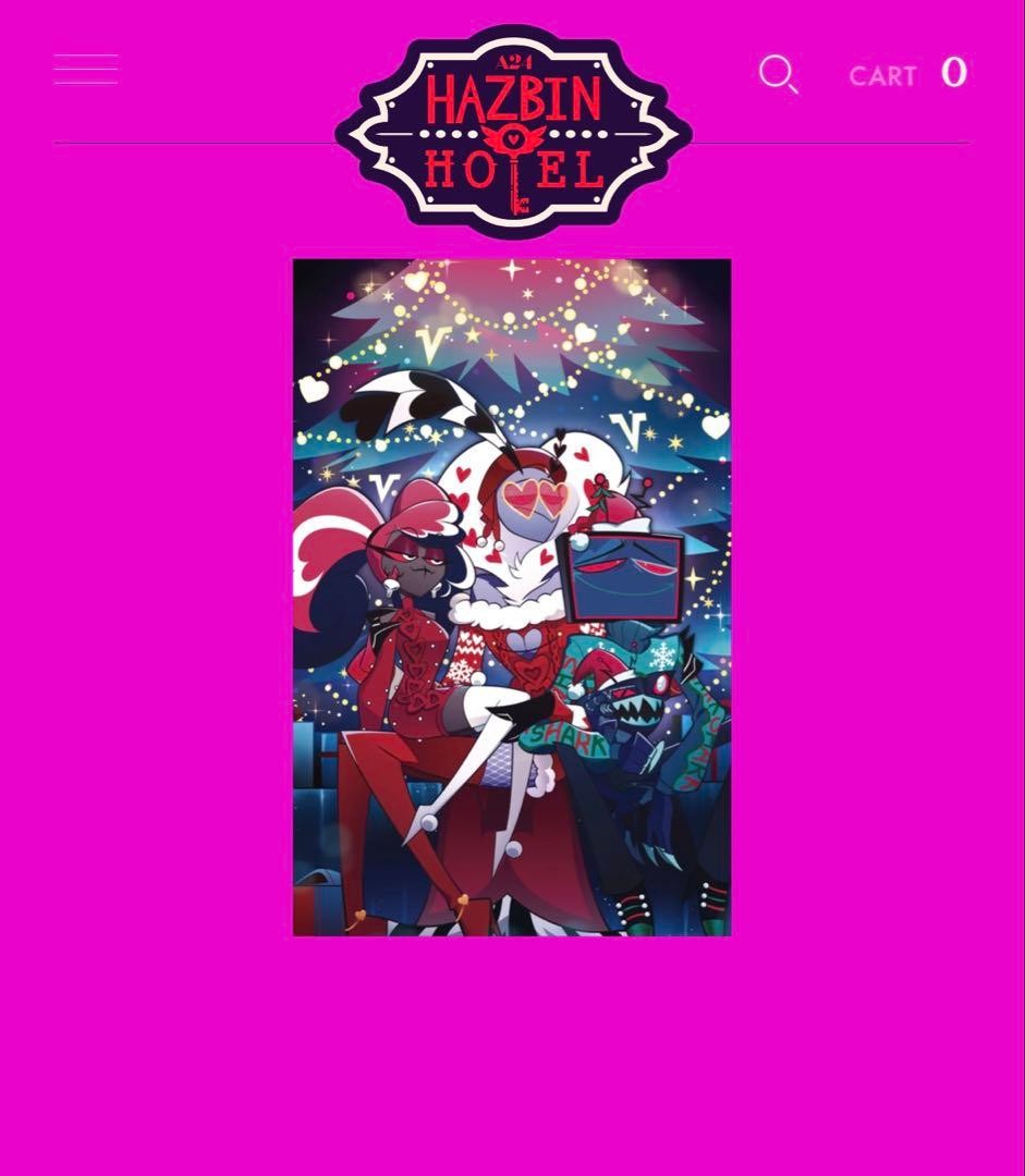 ハズビンホテル　公式クリスマス限定ポスター　VEES