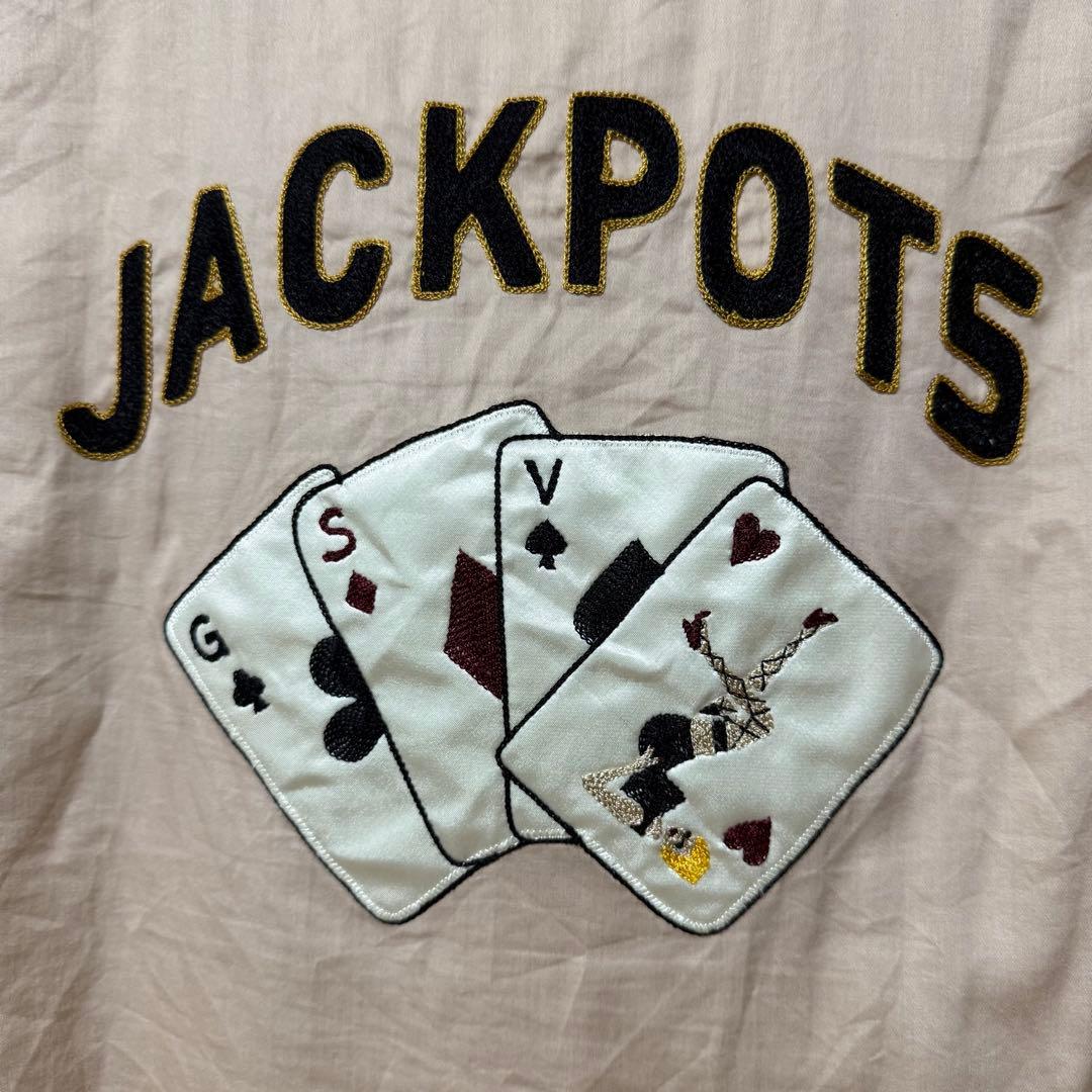 ギャングスタービル ボーリングシャツ　トランプ柄 JACKPOT