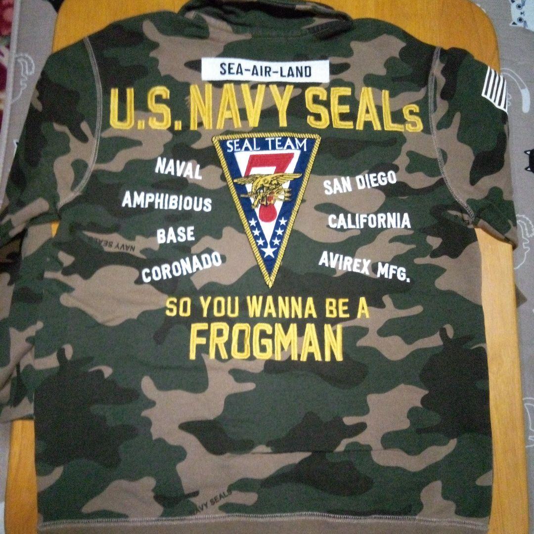 AVIREX U.S. アメリカ海軍特殊部隊迷信柄使用まさにミリタリーです。