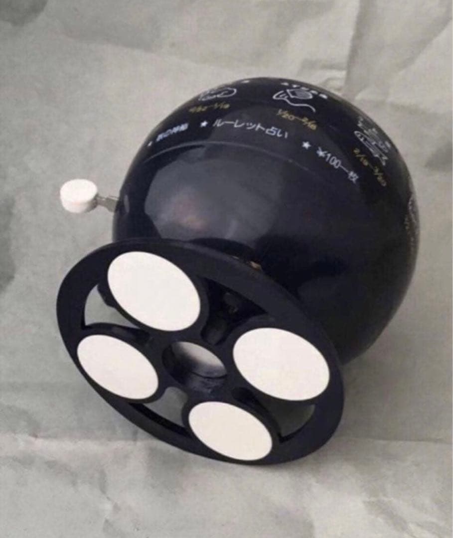 ルーレット式おみくじ器 青色ミニチュアではなく本物です 100円 おみくじ機