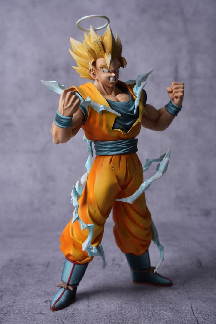 ドラゴンボール 初の超サイヤ人孫悟空 超サイヤ人2の形態運命の対決フルリペイント