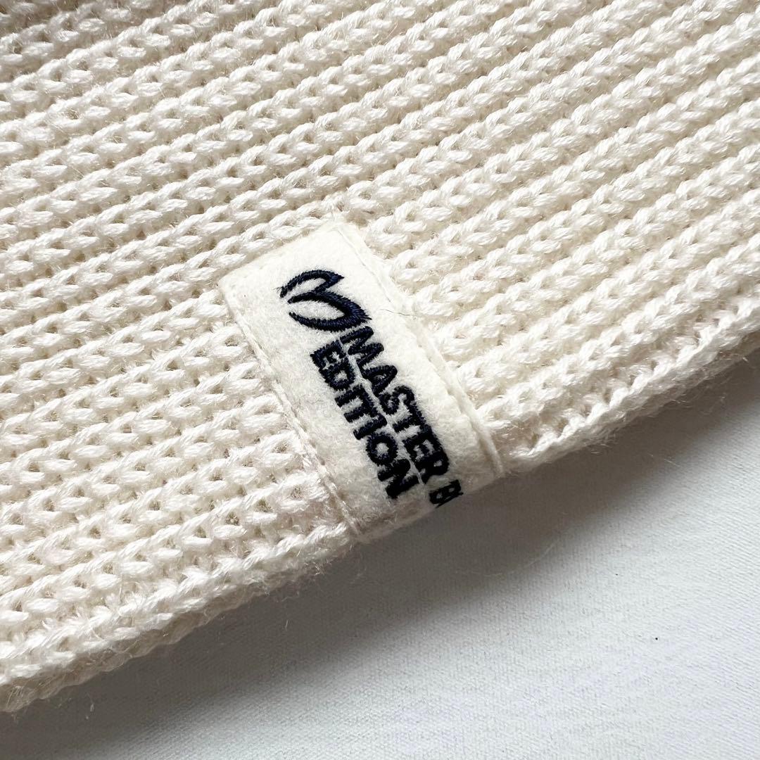 パーリーゲイツ　マスターバニー　異素材　切り替え　ニット×ダウン　パーカー　ロゴ