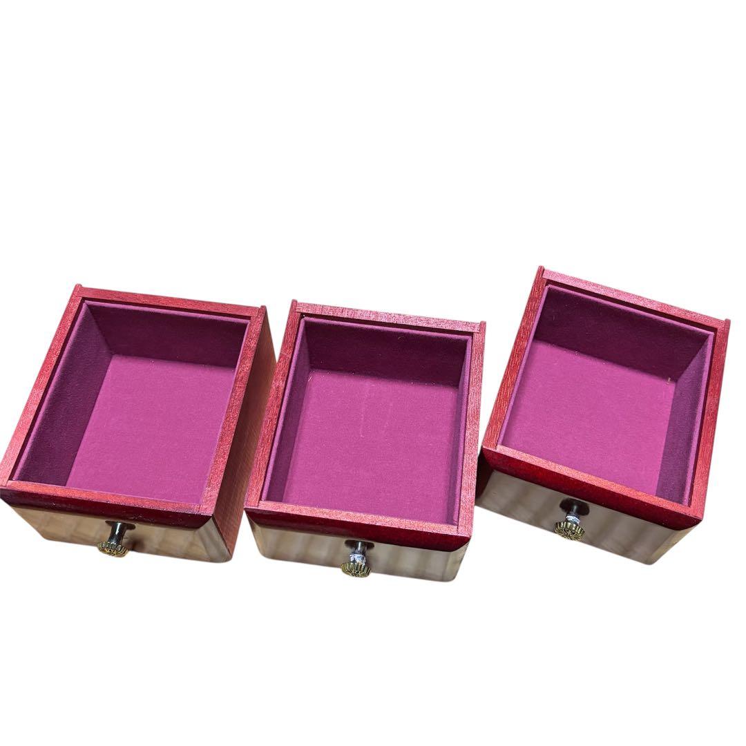 希少 木製オルゴール付きジュエリーボックス日本製・1970〜80年代