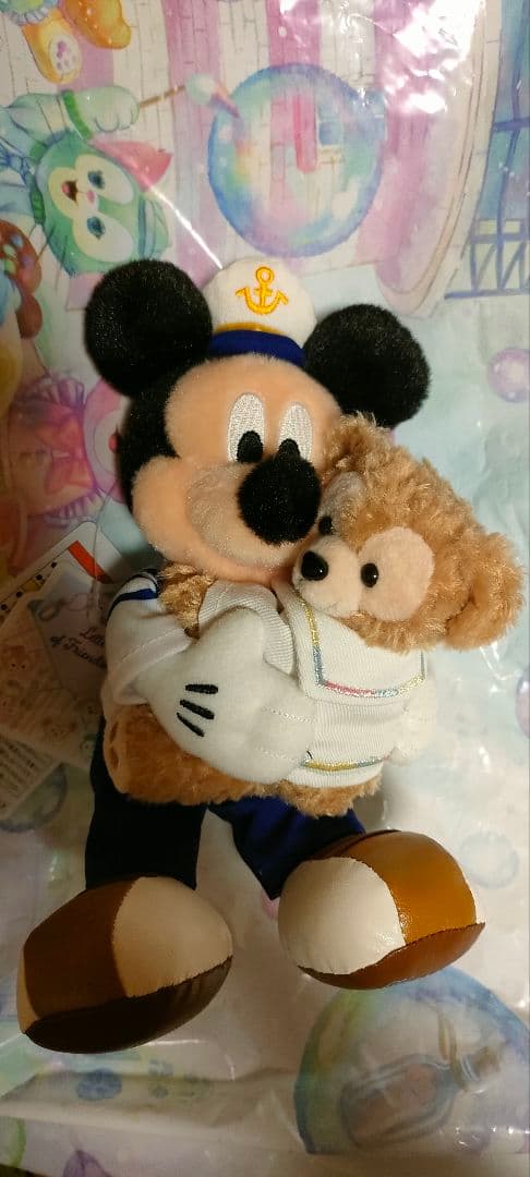 ミッキーマウス ダッフィー ぬいぐるみバッジ