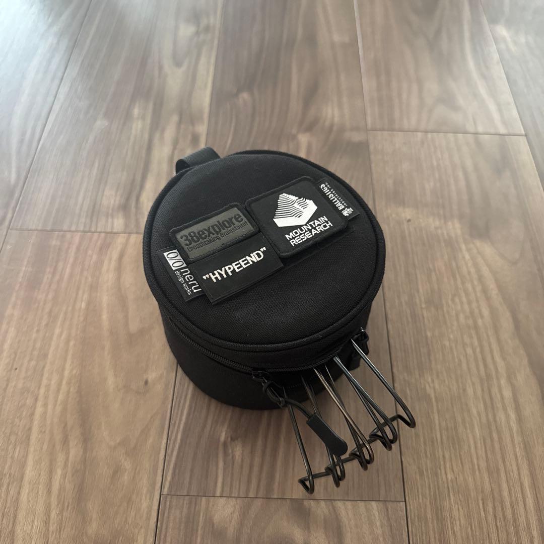 INOUT アウトドア シェラカップ 4個セット ブラック ケース kozara