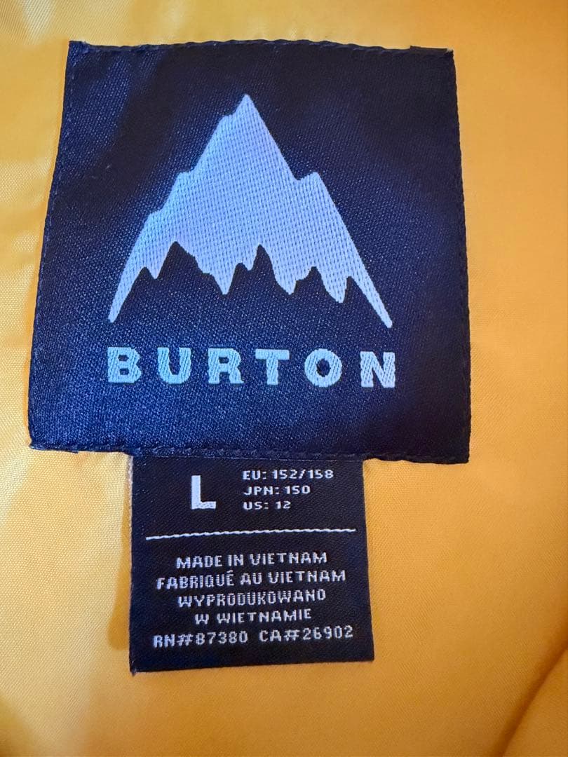【美品】BURTON スノーボードウェア 150 L キッズ ジュニア