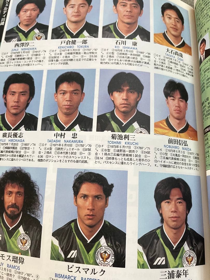 貴重！サッカーダイジェスト特別増大号　1996Jリーグ選手名鑑