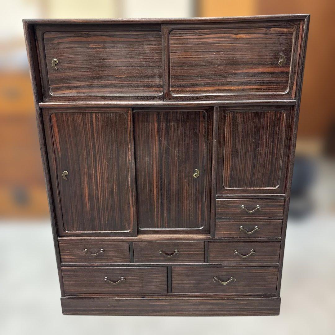 昭和レトロ 茶箪笥 和洋折衷 収納箪笥