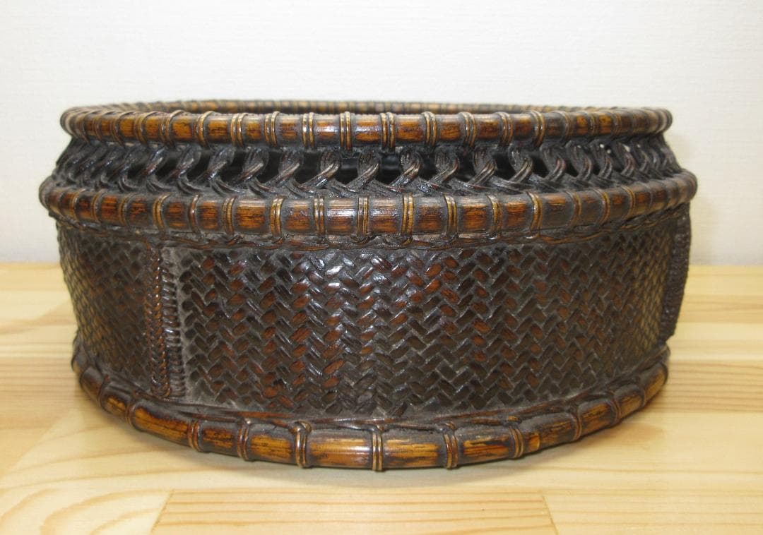 送料込【逢絢亭】茶道具 炭斗 京塗 唐物写 炉用 塗師 木村表恵 共箱入り