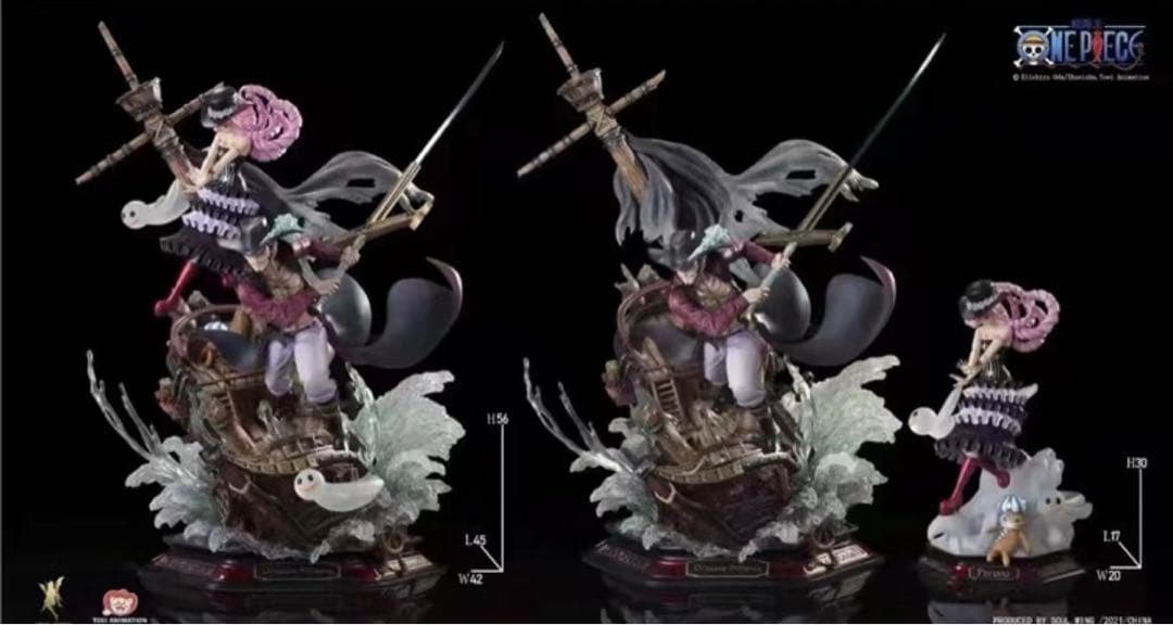 ワンピース ミホーク ペローナ ガレージキット ガレキ スタチュー①