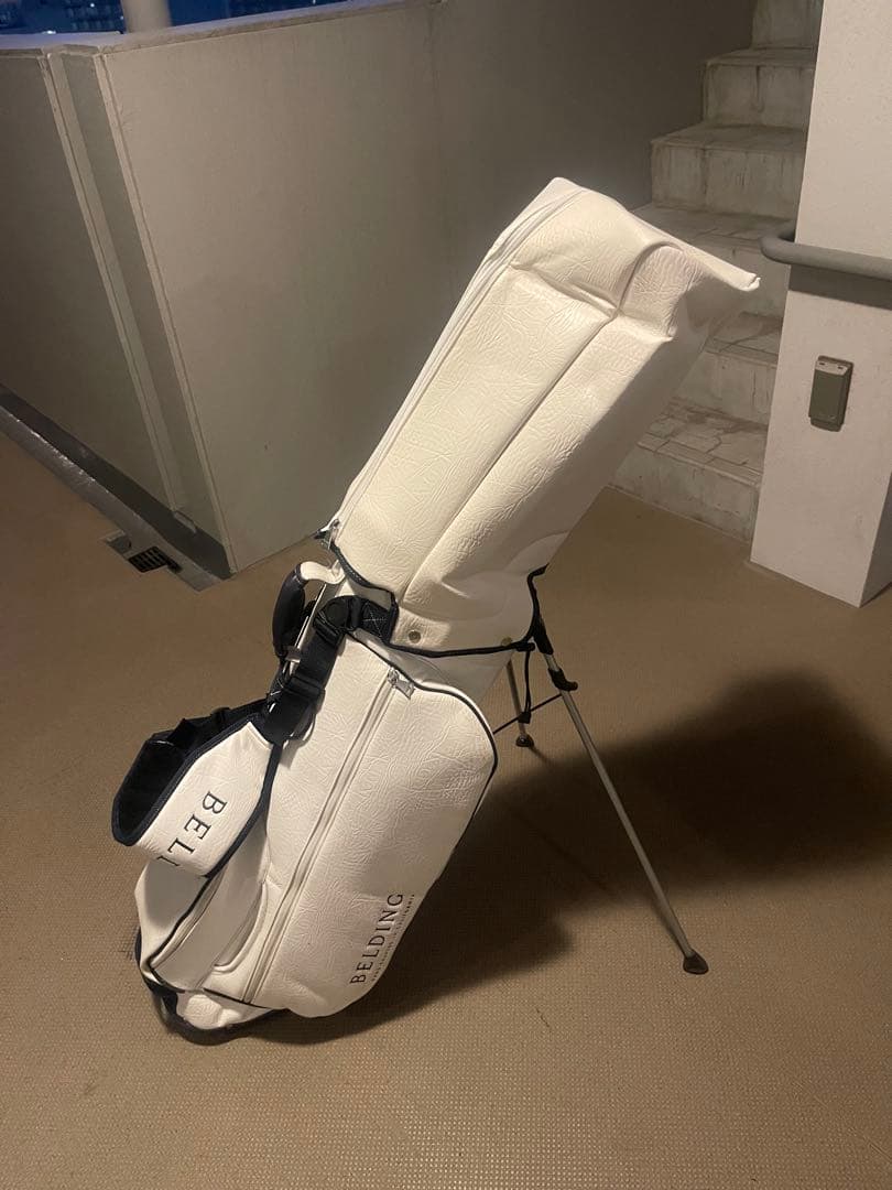 BELDING スタンド付きキャディバッグ ホワイト