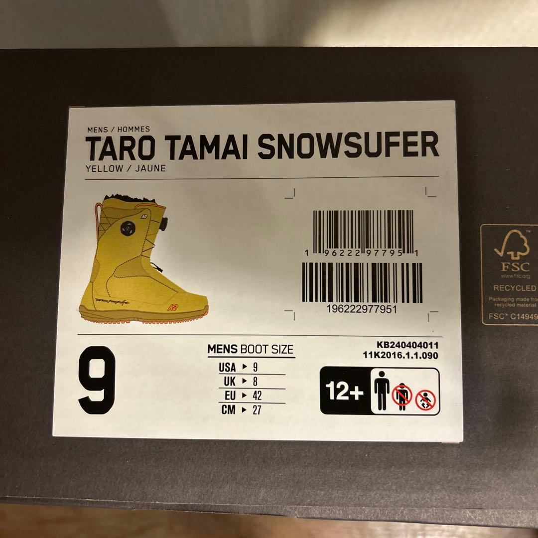 【新品未使用】K2 TARO TAMAI SUFER 27.0cm