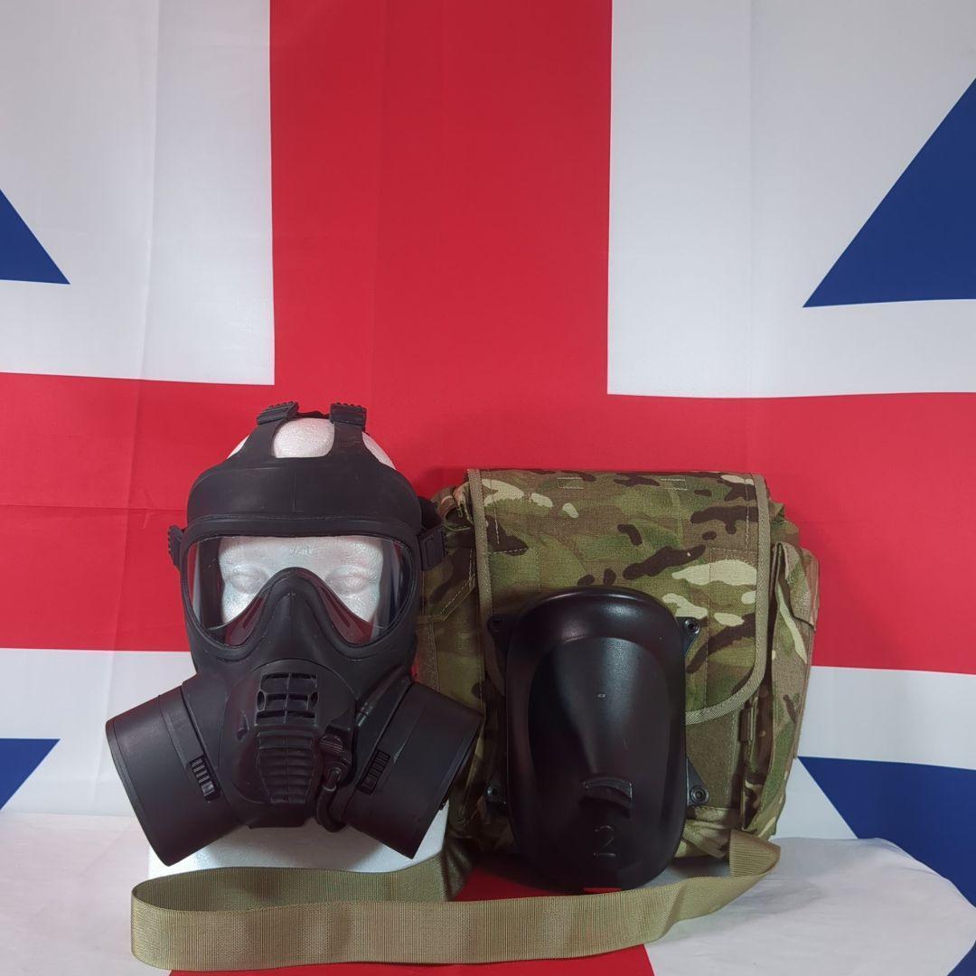 イギリス軍GSRレスピレーター（バッグ＆プラスチックホルダーフレーム付き）