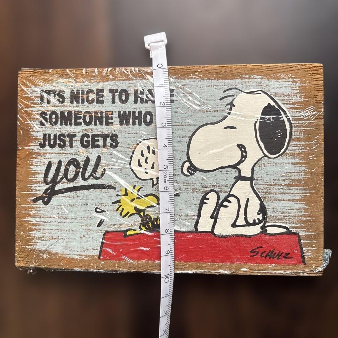 スヌーピー木製アート　レア　レトロ　海外