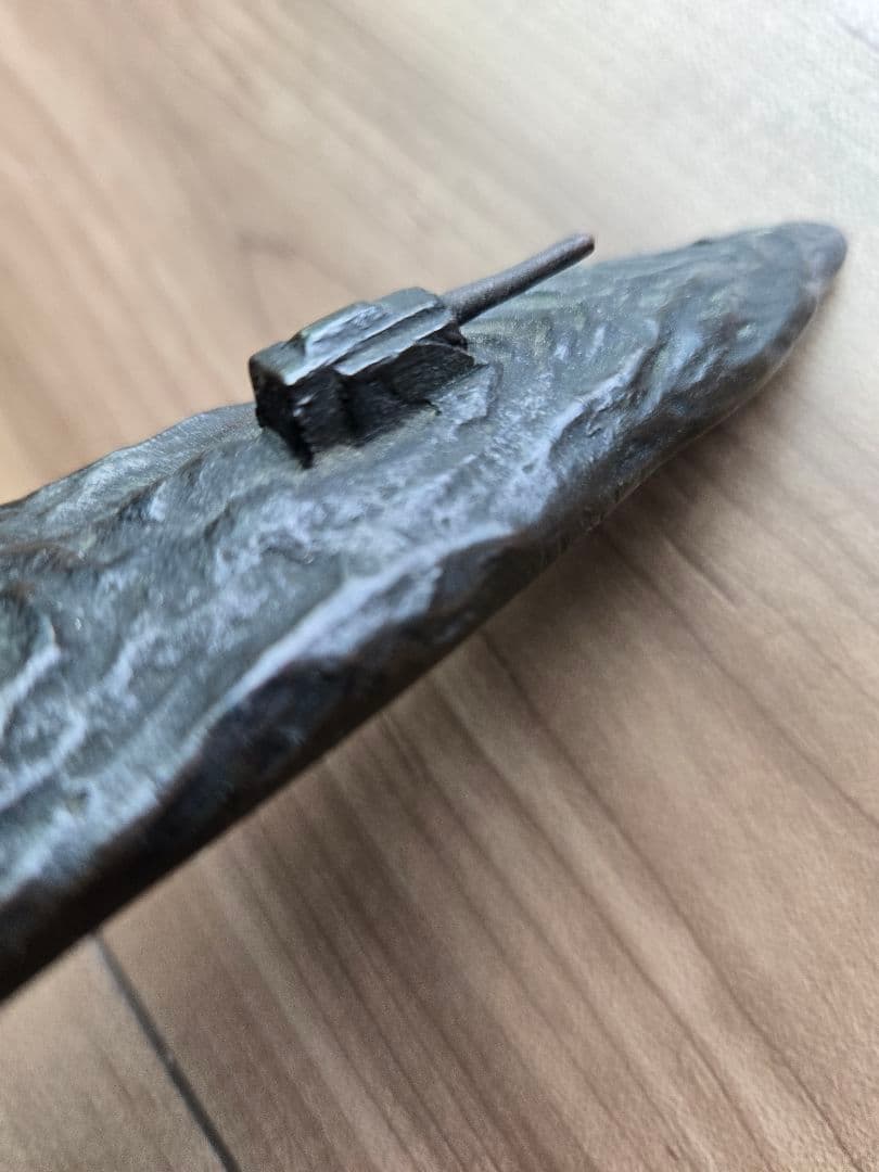 実物　日本海軍軍艦進水式記念品(B)　呂34型潜水艦