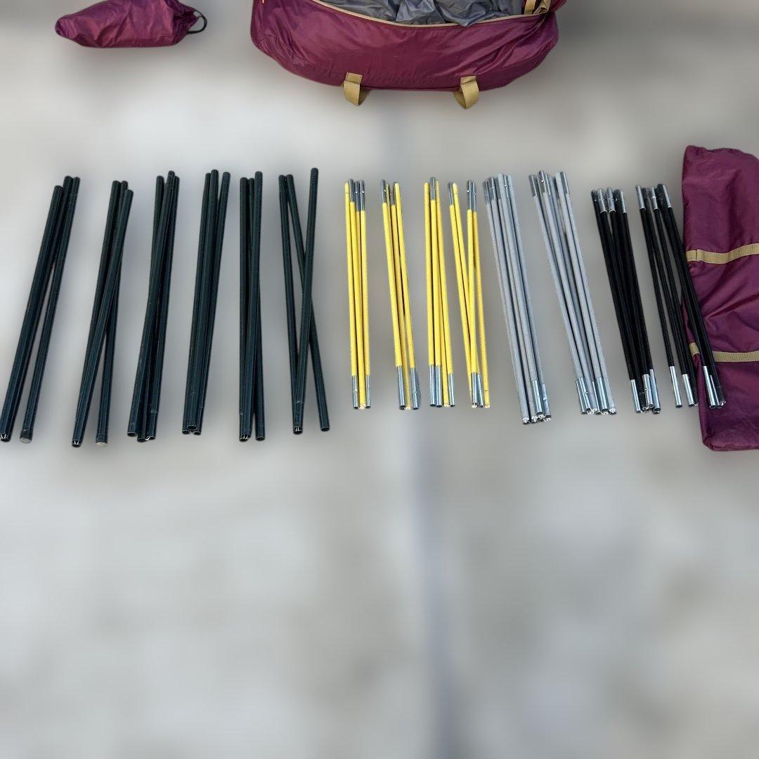 【訳あり】ラウンドスクリーン2ルームハウス　バーガンディ　コールマン　シート