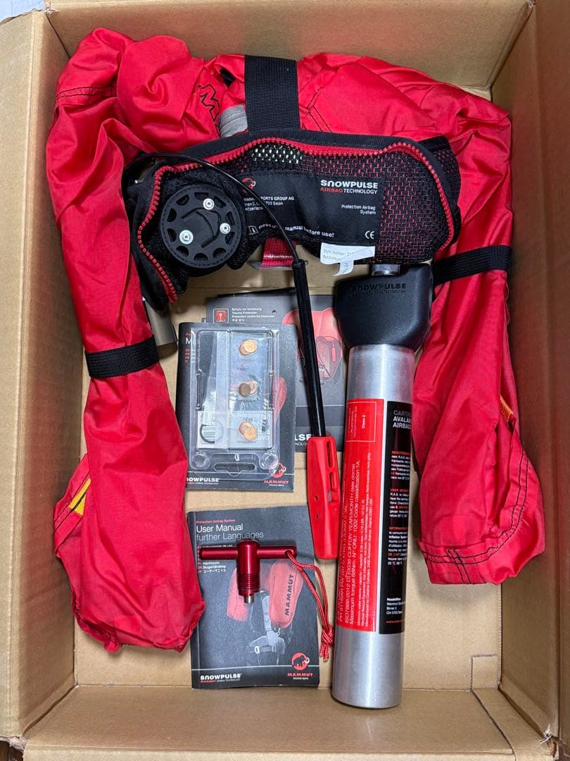 MAMMUT スノーボード用バックパック（雪崩エアバッグオマケ）