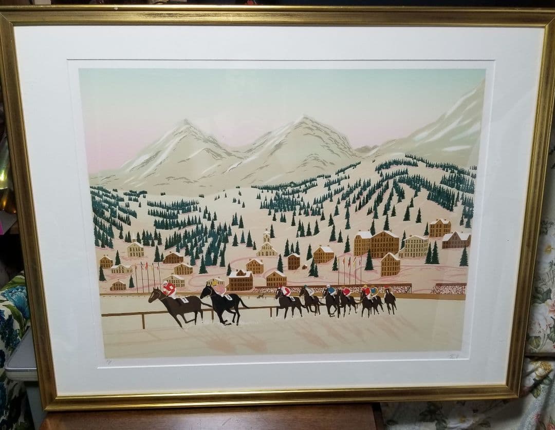 レア　ファンク.レダン　サンモッツの競馬リトグラフA/P