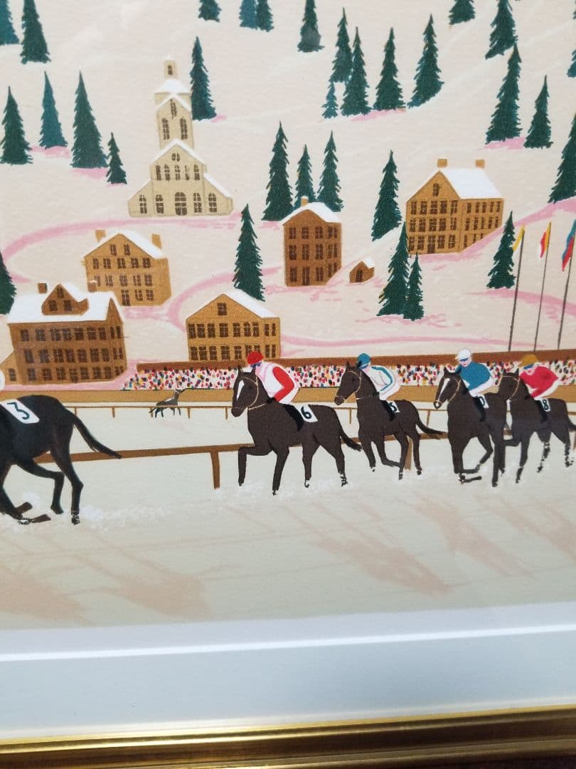 レア　ファンク.レダン　サンモッツの競馬リトグラフA/P