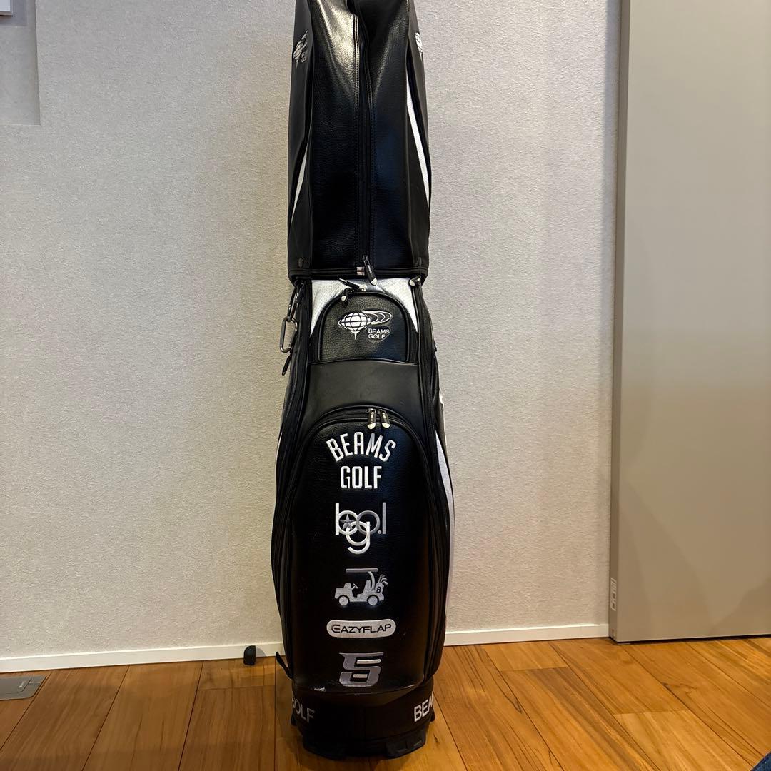 BEAMS GOLF / ツアープロ キャディバッグ 同タイプヘッドカバーセット