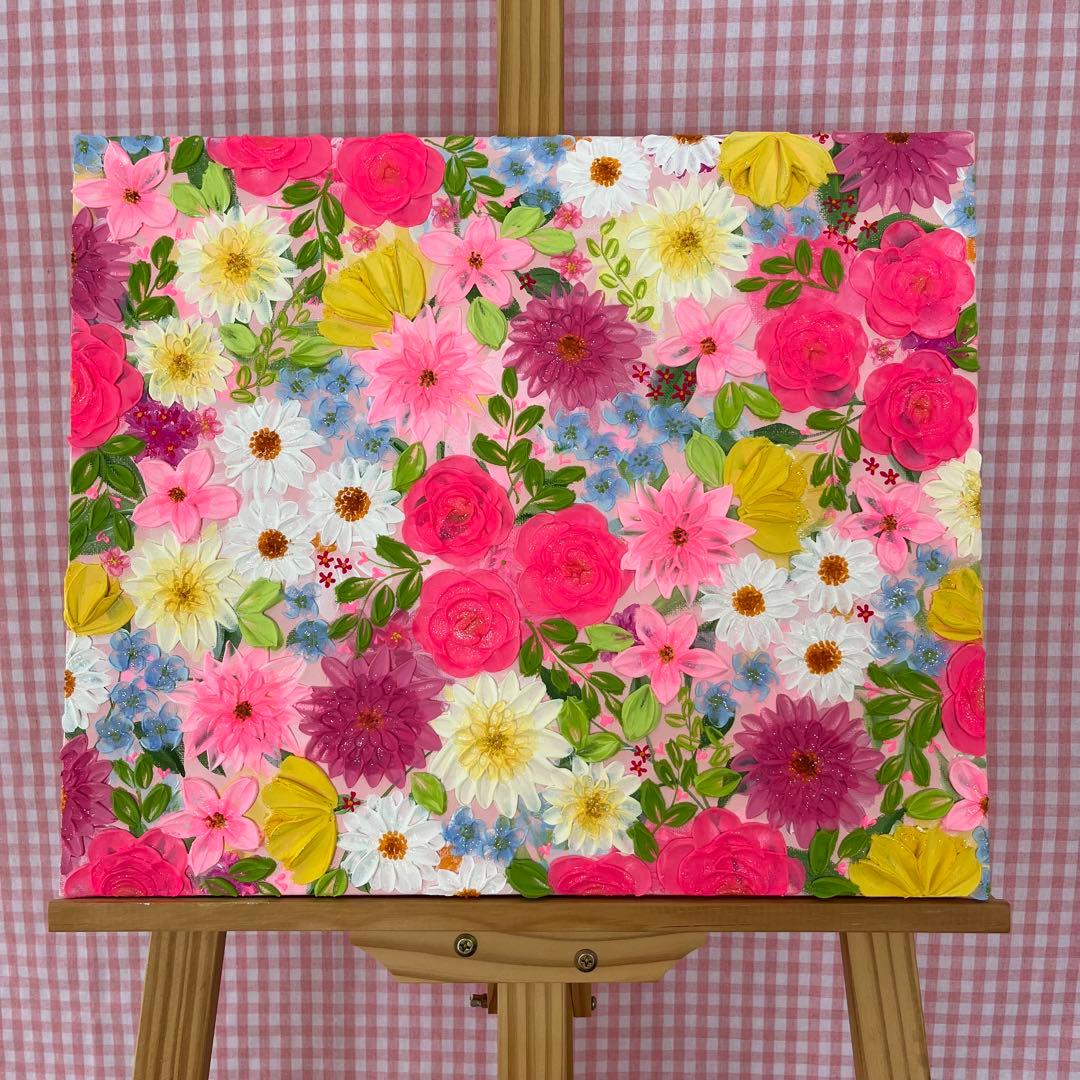 花の絵 花柄 ボタニカルアート 絵画 ガーデニング 庭 花 フラワー