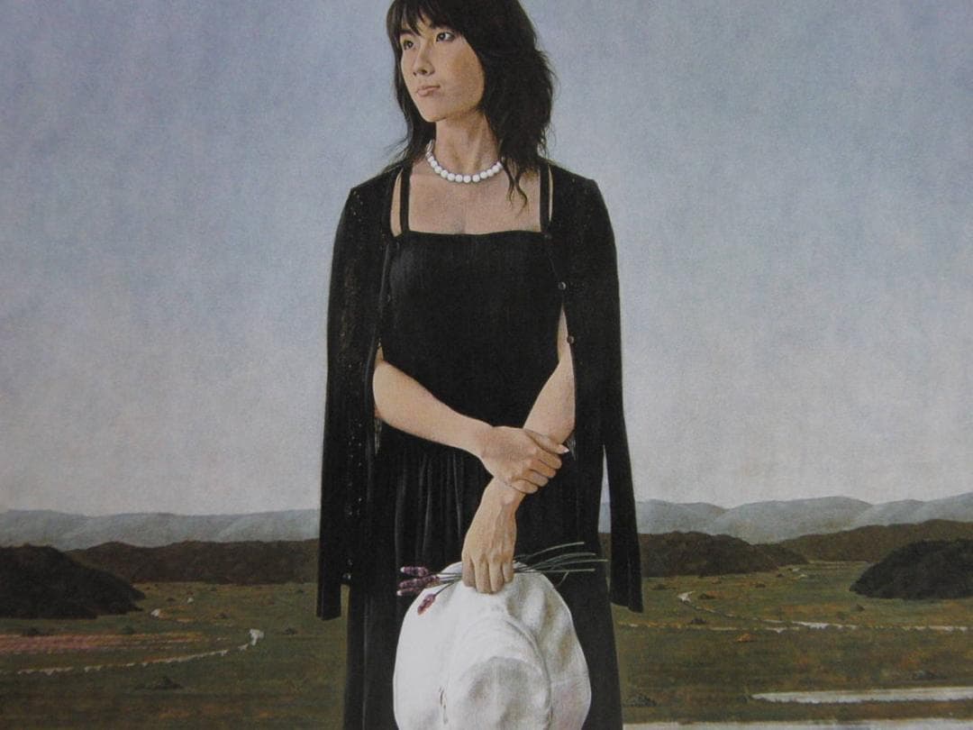 西田伸一、【刻・流】、希少な額装用画集より、新品額装付