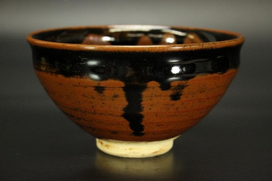 茶道具 瀬戸釉 天目 数茶碗 十八客 美品(ZE665)