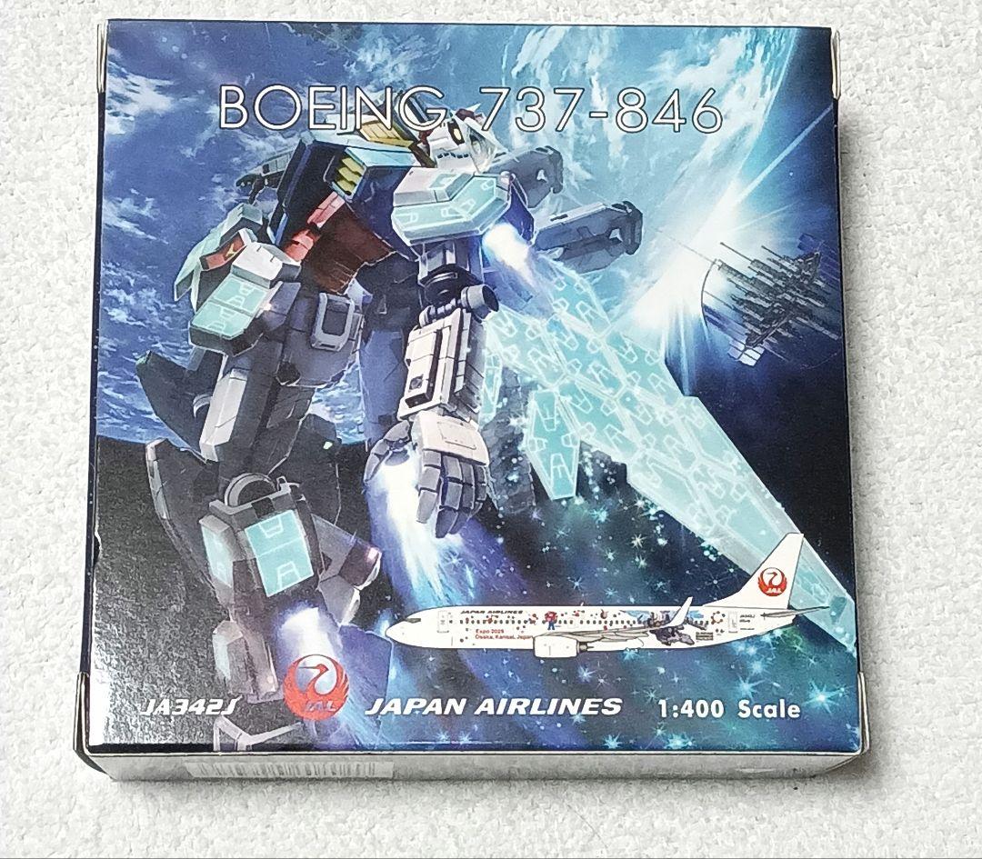 【新品】JAL 737-800 ガンダム EXPO JA342J 1/400